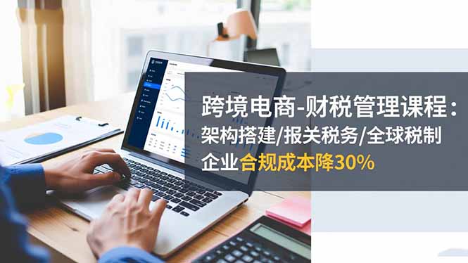 跨境电商-财税管理课程：架构搭建/报关税务/全球税制，企业合规成本降30%-摇钱树